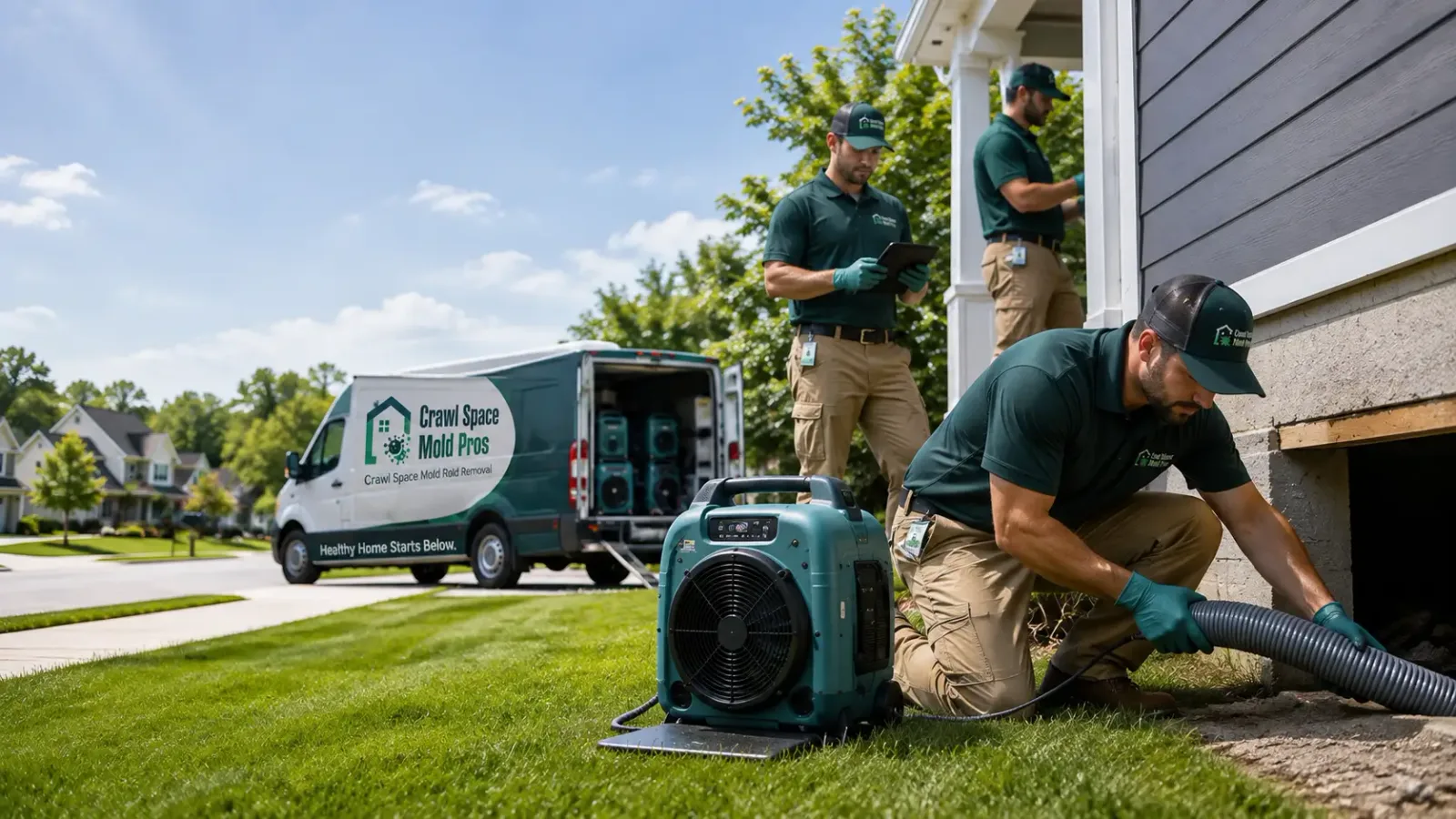 Crawl Space Mold Removal in Clayton, MI